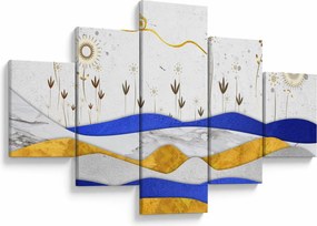 Obraz - Złote Góry (125x70 cm)