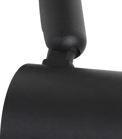 Nowoczesny system szynowy z 5 reflektorami 1-fazowymi czarny - Jeany