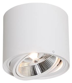 Nowoczesny Plafon / Reflektorek / Spot / Spotow / Lampy sufitowe reflektor biały obrotowy i pochylny AR111 - Rondoo Up Nowoczesny Oswietlenie wewnetrzne
