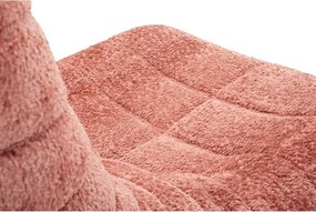 Różowy worek do siedzenia z materiału bouclé Mask – Mauro Ferretti