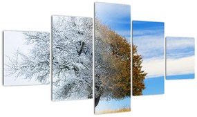 Obraz - Zmiana pór roku (125x70 cm)