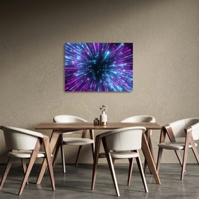 Obraz na szkle - Neonowa przestrzeń (70x50 cm)