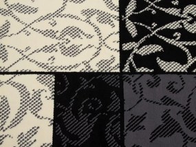 Dywan nowoczesny Luna Elements  Patchwork Czarny 140 cm x 200 cm