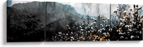 Obraz - Ilustracja przedstawiająca dzikie kwiaty (170x50 cm)