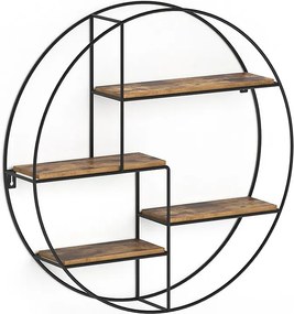 Półka ścienna drewno antyczne 55x11x55 fyrk