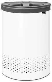 Biały metalowy kosz na pranie 55 l Selector – Brabantia