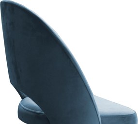 Fotel obrotowy POLO tkanina Welur krzesło biurowe ergonomiczne do biurka : Kolor Stelaża - Chrom, Kolor tkaniny - VELVET - BL06, Typ siedziska - Siedzisko obrotowe 360°, Typ tkaniny - Velvet