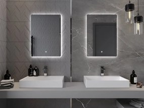 Mexen Sun lustro łazienkowe podświetlane 50 x 70 cm, LED 6000K, antypara - 9807-050-070-611-00