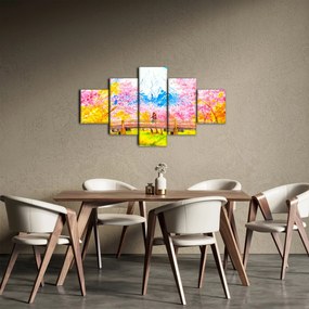 Obraz - Malowana para, akwarela (125x70 cm)