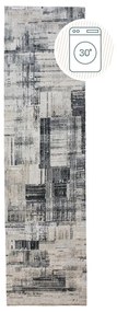 Szary chodnik odpowiedni do prania 60x230 cm Silas Abstract – Flair Rugs