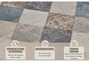 Niebieski/beżowy chodnik 80x200 cm Terrain – Hanse Home