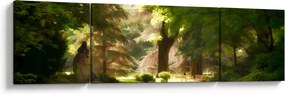 Obraz parku (170x50 cm)