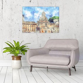 Obraz - Kościół Santa Maria di Loreto, Rzym, Włochy (70x50 cm)