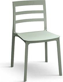 Zestaw 4 zielonych krzeseł z polipropylenu - MALAGA