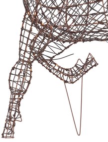 Zewnetrzna Świąteczny renifer brązowy rattan z LED IP44 - Glossie Oswietlenie zewnetrzne