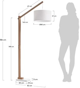 Lampa stojąca Kave Home Izaar
