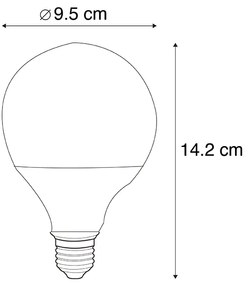 Zestaw 3 inteligentnych żarówek LED E27 RGBW G95 11W 1050lm 2200-4000K