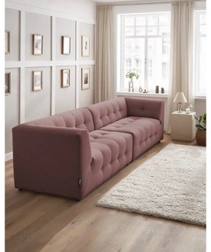 Ciemnoróżowa sofa 324 cm Kleber – Bobochic Paris