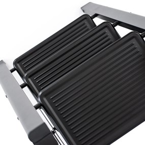 4Home Składane schodki stalowe Steel, 3 stopnie,czarne