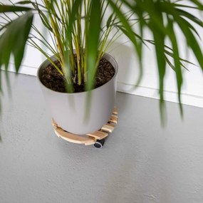 Drewniany kwietnik na kółkach ø 29 cm (wysokość 8 cm) Indoor – Esschert Design