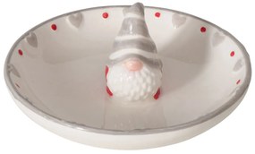 Ozdobny talerzyk z Mikołajem, Ø11 cm