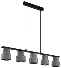 Eglo 39855 - Żyrandol na lince HILCOTT 5xE27/40W/230V