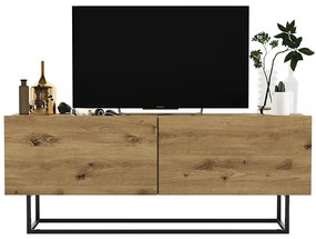 Szafka rtv na nóżkach dąb artisan - Merol 5X
