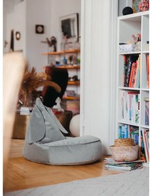 Miętowy aksamitny dziecięcy worek do siedzenia Bunny – Wigiwama