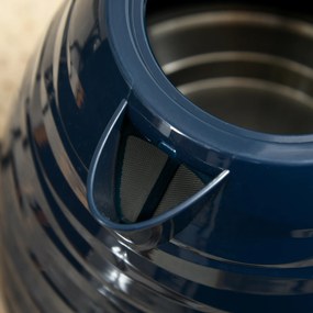 HOMCOM Zestaw czajnika i tostera 2 w 1, 7 poziomów opiekania, funkcje rozmrażania i podgrzewania, Niebieski