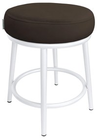 Taboret Ben noga metalowa biała MG05