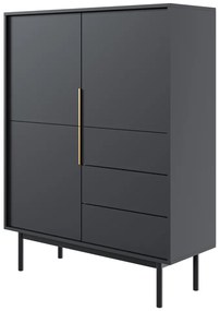 Komoda VIVALA 3D3S, czarna