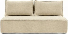 Sofa z Funkcją Spania MAVIA Beżowa Boucle Nowoczesna