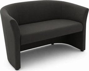 Grafitowa dwuosobowa sofa kubełkowa P3-C90