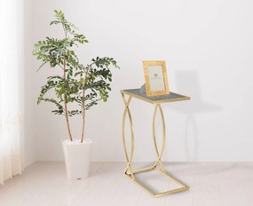 Stolik pomocniczy w stylu glamour, wys. 60 cm