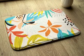 Dywanik łazienkowy Dywanik łazienkowy Rośliny wzór