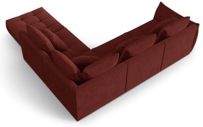 Czerwony narożnik (prawostronny/w kształcie litery L) Bloom – Micadoni Home