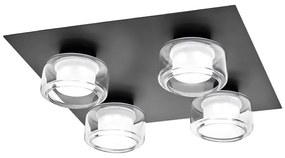 Osram -LED oprawa sufitowa do łazienki ORBIS FLAME 4xLED/5,5W/230V IP44 czarna