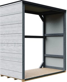 Zewnętrzny schowek na drewno opałowe - 1,14 m² - 75 x 153 x H159 cm - M980-1-TUNDRA CAVERN