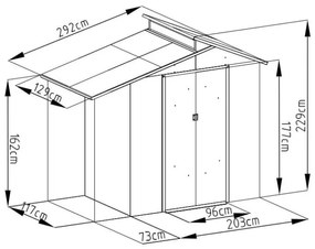 Domek ogrodowy Oscar E-A – Rojaplast