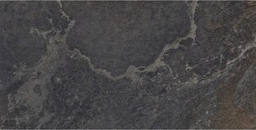 Mexen Blaze Nero gres szkliwiony rekt. G1, płytka podłogowo-ścienna 120 x 60 cm, carving - TL420-120-060-01