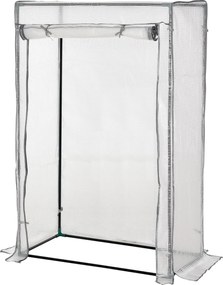 Zimowa szklarnia Outsunny z osłoną PE, na stelażu stalowym, 101 x 50 x 150 cm, biała