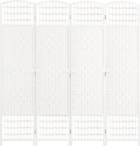 HOMCOM Parawan 4-częściowy 160 x 170 cm składany, przegroda z falistego włókna, przegroda do salonu | Aosom PL