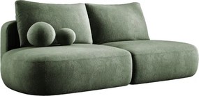 Sofa BLOOM Kanapa z funkcja spania i pojemnikiem w tkaninie APHRODITE 12 kolor JASNA ZIELEŃ
