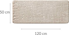 Podłużna mata łazienkowa z tłoczonym wzorem, 50 x 120 cm