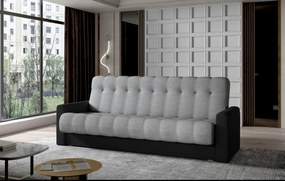 Sofa rozkładana z funkcją spania GARETT szara/czarna ELTAP