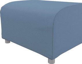 Pokrowiec na podnóżek Klippan kolor niebieski tkanina strukturalna