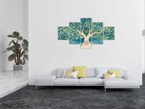 Obraz – Magiczne drzewo ze spiralami (125x70 cm)