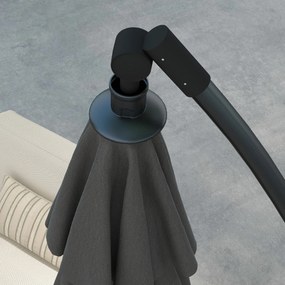 Outsunny Parasol Ampelowy, z Krzyżową Podstawą, 293 x 293 x 260 cm, Szary