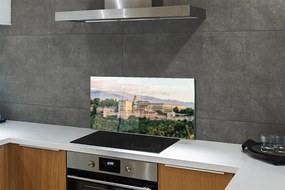 Panel Szklany Baśniowy Zamek w Górskim Lesie