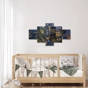 Obraz - Wieczorna panorama Londynu (125x70 cm)